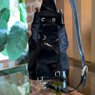 GUCCI Bamboo Sling Nylon Vintage Shoulder Bag