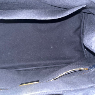 PRADA Jardinière Large Navy Blue Cotton Canvas Tote