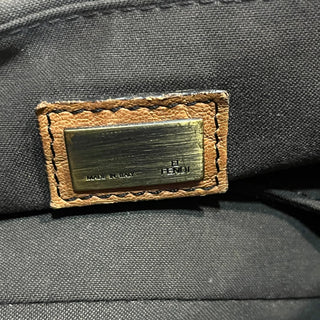 FENDI B Bag Osso Tan Nappa Patent Shoulder Bag