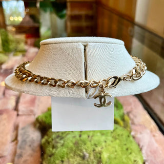 CHANEL Vendome CC Chain Choker Necklace
