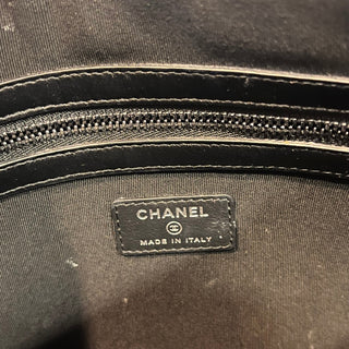 CHANEL O Case Medium CC Canvas Studded Clutch ADI1219