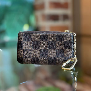 LOUIS VUITTON Damier Ebene Canvas Key Cles