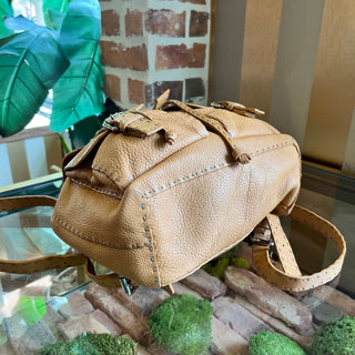 FENDI Selleria Calfskin Leather Backpack