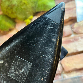 PRADA Black Patent Leather Pointed Toe Sling Backs w/bow SZ 36.5 (6.5 US)