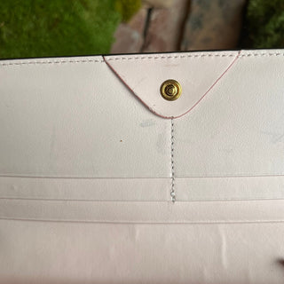 FENDI Light Pink Monster Eye Calfskin Wallet
