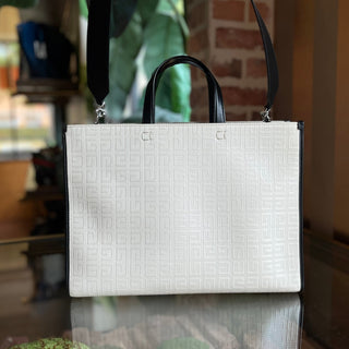 GIVENCHY 4G Logo Coated Canvas Shopping Tote
