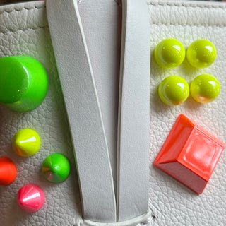 CHRISTIAN LOUBOUTIN North South Cabata Mini Calfskin Empire Spike Studded Tote