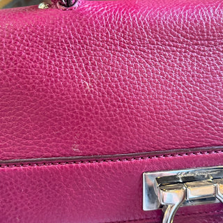 SALVATORE FERRAGAMO Sofia Large Fuschia Shoulder Bag