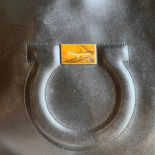 SALVATORE FERRAGAMO Gancio City Large Leather Tote