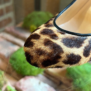 CHRISTIAN LOUBOUTIN Melissa Pony Hair Leopard Print Wedges SZ36.5(6.5US)