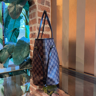 LOUIS VUITTON Neverfull MM Damier Ebene Canvas Tote