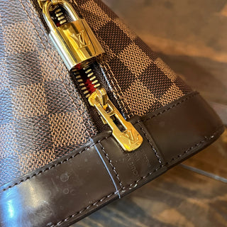 LOUIS VUITTON Alma PM Damier Ebene Canvas Satchel