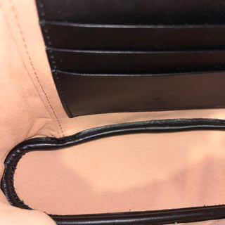 GUCCI GG Marmont Vanity Black Matelassé Leather Crossbody Bag