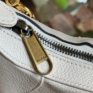 GUCCI Aphrodite Small Mystic White Goatskin Shoulder Bag