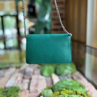 GUCCI Super Mini Dionysus Emerald Crystal Dollar Calfskin Crossbody Bag