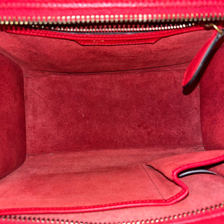 CELINE Luggage Micro Drummed Calfskin Tote Bag