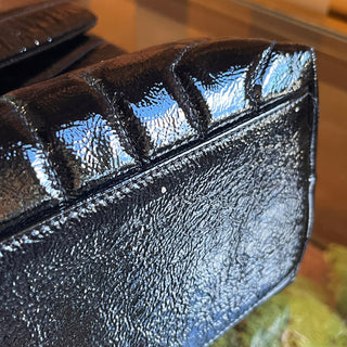 SAINT LAURENT Loulou Medium Y Quilted Patent Shoulder Bag