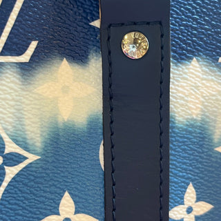 LOUIS VUITTON Speedy Bandouliere 30 Blue Escale Canvas Satchel Bag