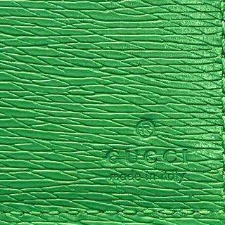 GUCCI Green Raccoon GG Print Leather Wallet