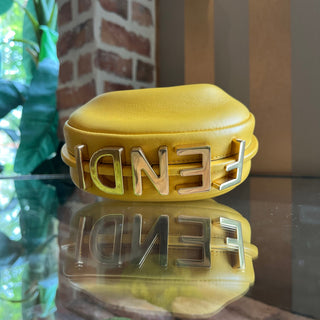 FENDI Fendigraphy Nano Yellow Handbag