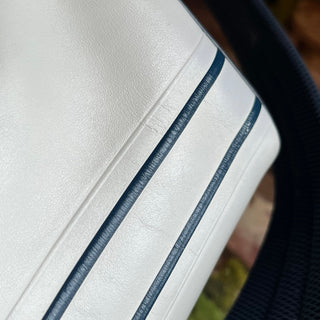 CHRISTIAN DIOR Dior Vibe Small White Calfskin Zip Satchel
