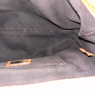 FENDI B Bag Osso Tan Nappa Patent Shoulder Bag