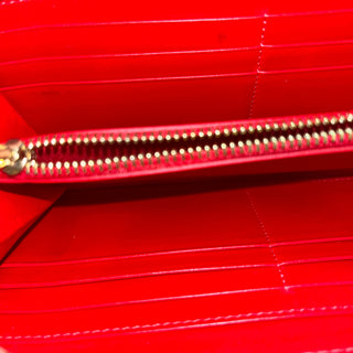 CHRISTIAN LOUBOUTIN Panettone Metallic Gold Leather Long Zip Wallet