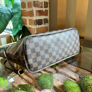 LOUIS VUITTON Neverfull PM Damier Ebene Canvas Tote Bag