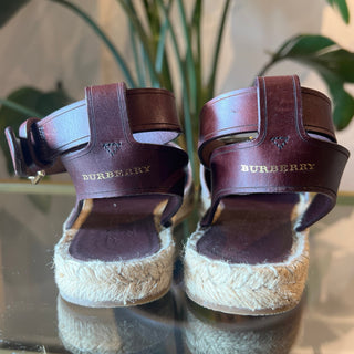 BURBERRY New Castle Abbie Flat Espadrilles 35