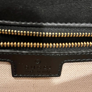 GUCCI Blondie Medium Black Leather Shoulder Bag
