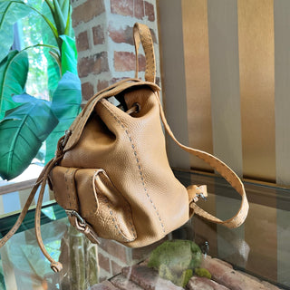 FENDI Selleria Calfskin Leather Backpack