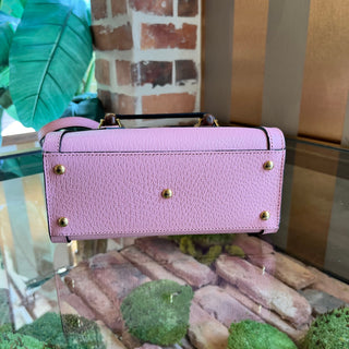 GUCCI Diana Small Textured Dollar Calfskin Web Tote Bag
