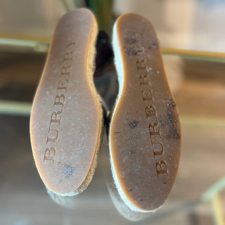 BURBERRY New Castle Abbie Flat Espadrilles 35