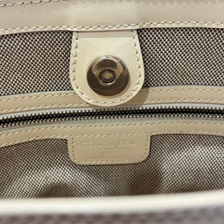 CHRISTIAN DIOR Dior Oblique Embossed Patent Leather Shopper Tote