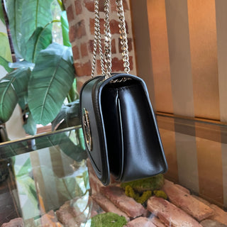 GUCCI Blondie Medium Black Leather Shoulder Bag