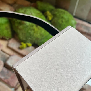 FENDI Vitello Fluffy Logo Vertical Box Crossbody