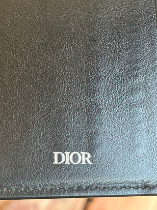 Dior Black Oblique Galaxy Leather Men's Wallet