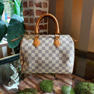 LOUIS VUITTON Damier Azur Speedy 25