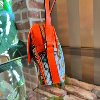GUCCI Canvas Flora Floral Shoulder Bag