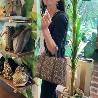 CELINE Vintage C Macadam Small Square Tote