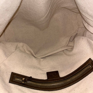 GUCCI Heart-Bit Brown Metallic Guccissima Leather Tote