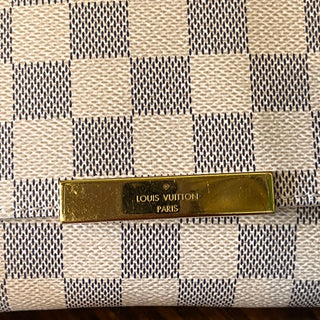 LOUIS VUITTON Favorite MM Damier Azur Canvas Crossbody Bag