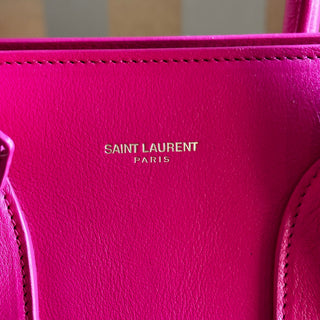 SAINT LAURENT Sac de Jour Small Pink Leather Tote Bag