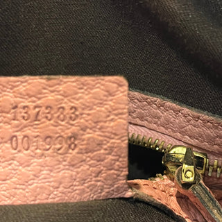GUCCI Anita Pink Calfskin Bamboo Shoulder Bag ADI11213
