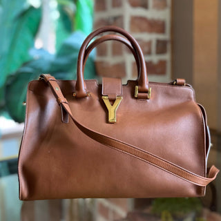 SAINT LAURENT Small Classic Y Cabas Satchel Bag