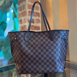 LOUIS VUITTON Neverfull MM Damier Ebene Canvas Tote