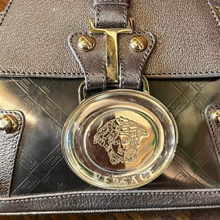VERSACE Chain Bag Silver Medusa Head Shoulder Bag