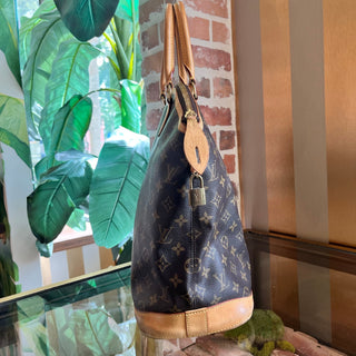 LOUIS VUITTON Lockit Vertical Brown Monogram Canvas Tote