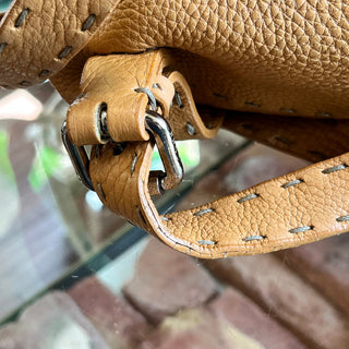 FENDI Selleria Calfskin Leather Backpack