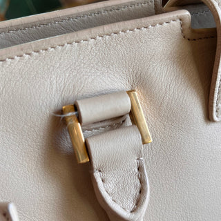 SAINT LAURENT Classic Y Cabas Medium Light Beige Calfskin Tote
